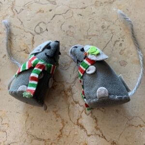 Vintage Pair of Christmas Mice